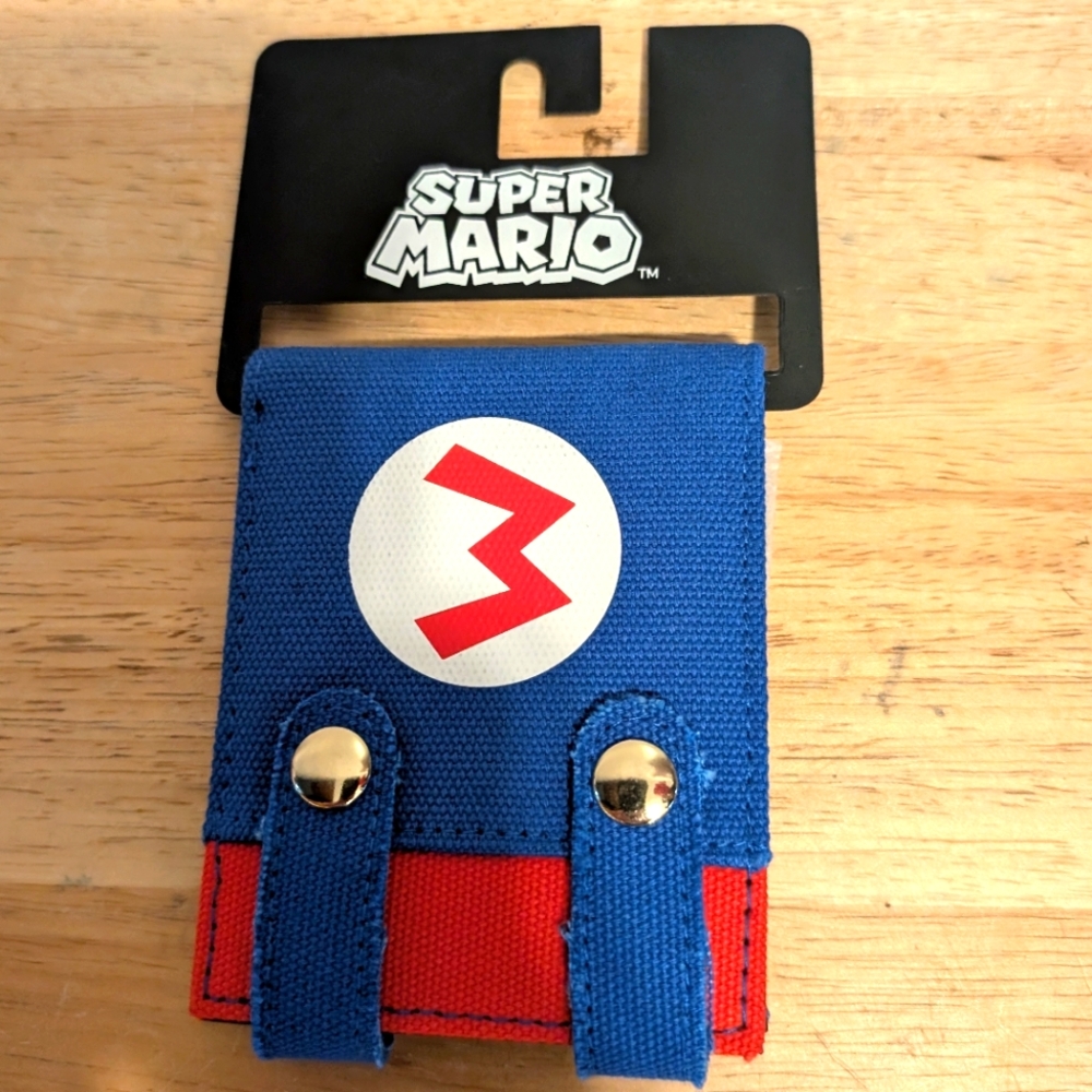 Bioworld Blue Wallet Super Mario Brand New With Tag